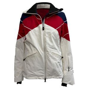 Perfect Moment Chamonix Color-Block Padded Ski Jacket in Multicolor Polyester